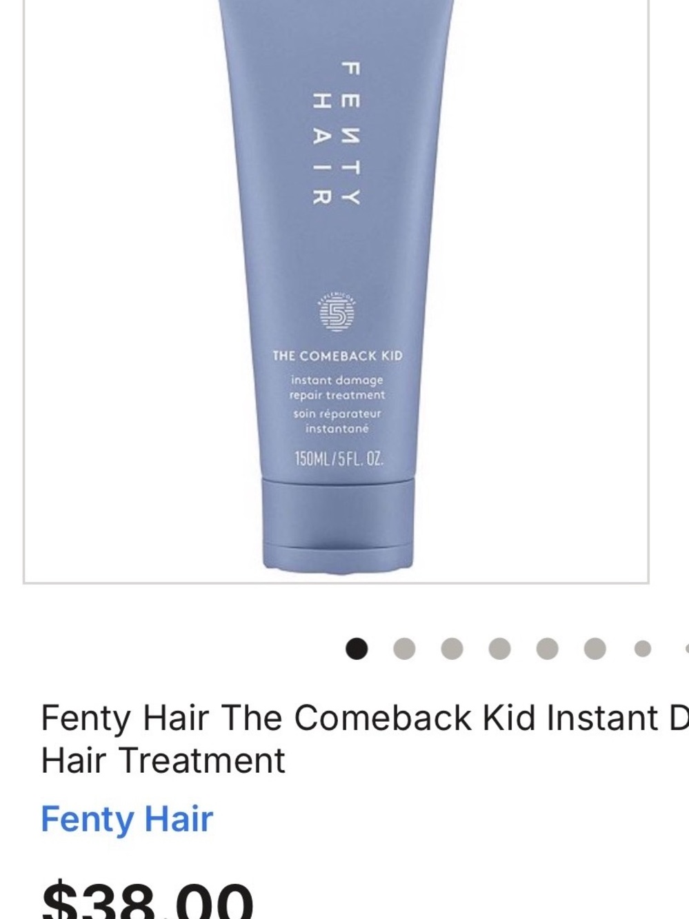 Fenty Beauty Hair The Comeback Kid Repair Treatment - Light Blue